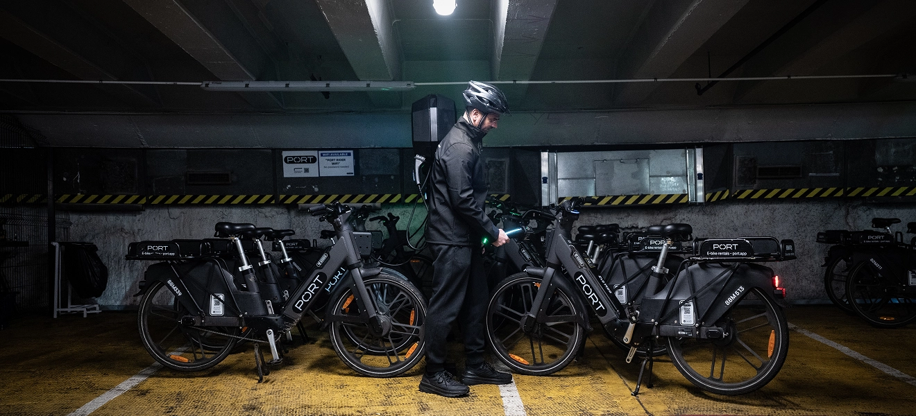 Courier returning PORT hardware to facility